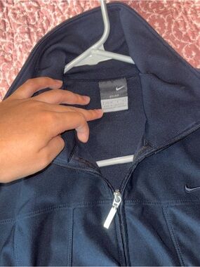 Nike Navy Full-Zip Athletic Jacket